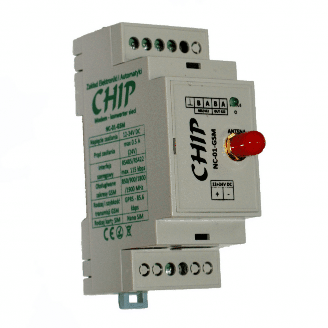 Modem - konwerter sieci NC-01-GSM RS485 lub RS422