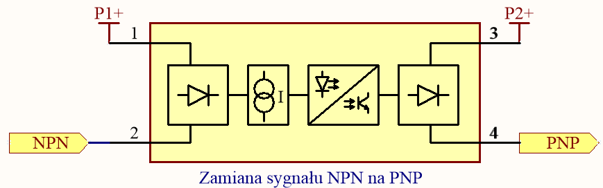 Zamiana sygnałów NPN na PNP